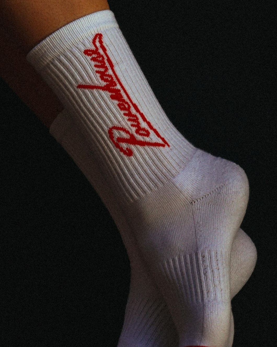 Script White Socks